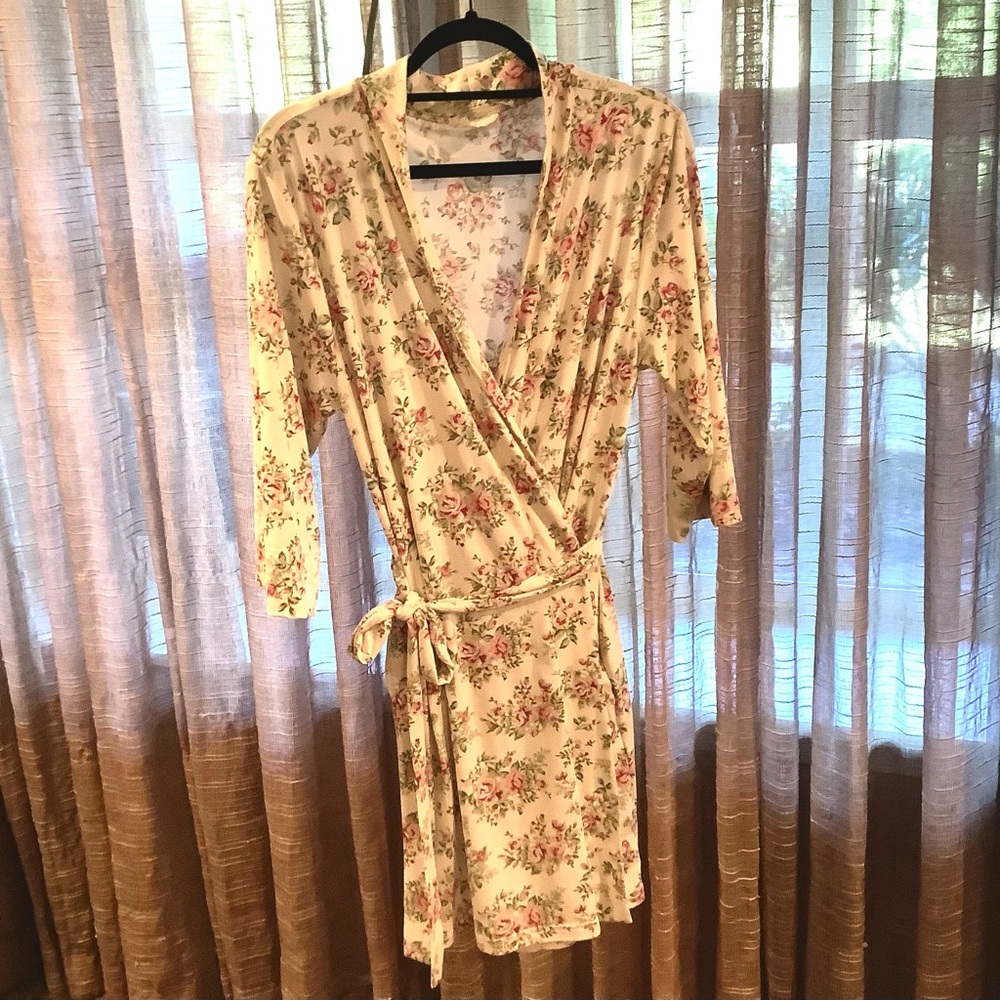 Ninexis soft Floral Print Women's Robe M / L